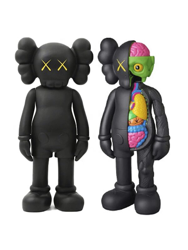 KAWS Companion Flayed & Companion Open Edition Vinyl Figure Black Set
