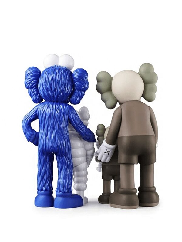 KAWS Family Vinyl Figures Set Brown/ Blue