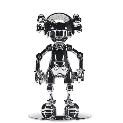 KAWS Hajime Sorayama No Future Companion Figure Silver Chrome