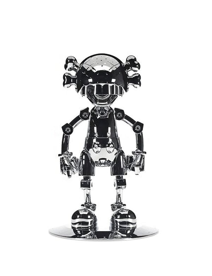 KAWS Hajime Sorayama No Future Companion Figure Silver Chrome