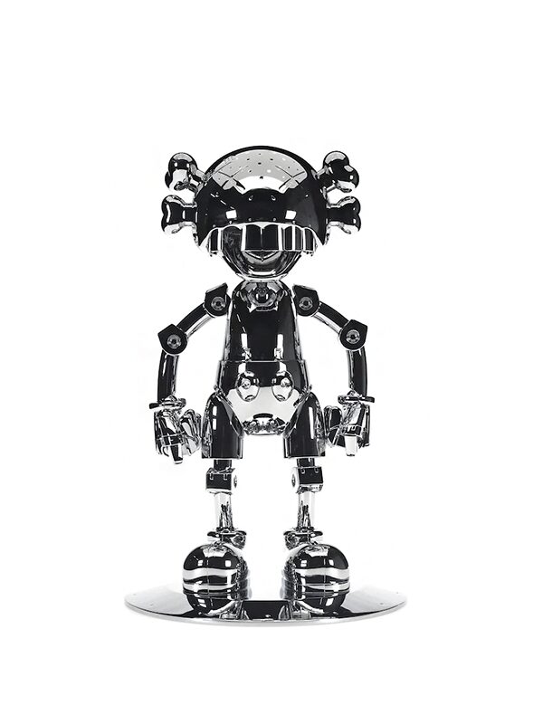 KAWS Hajime Sorayama No Future Companion Figure Silver Chrome