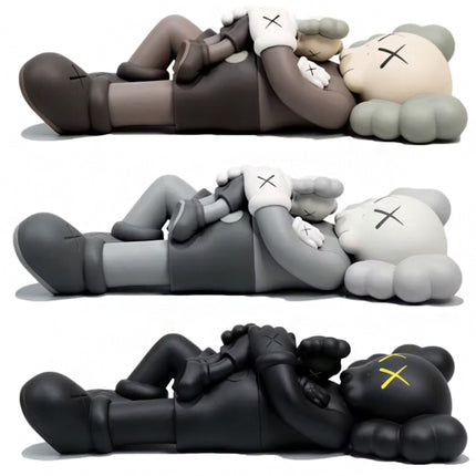 KAWS Holiday Singapore Figure Set Brown Grey Black