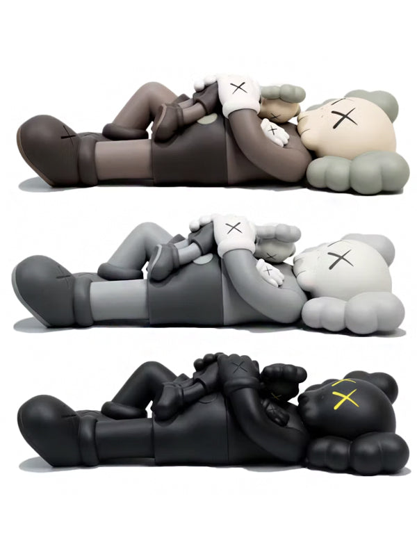KAWS Holiday Singapore Figure Set Brown Grey Black