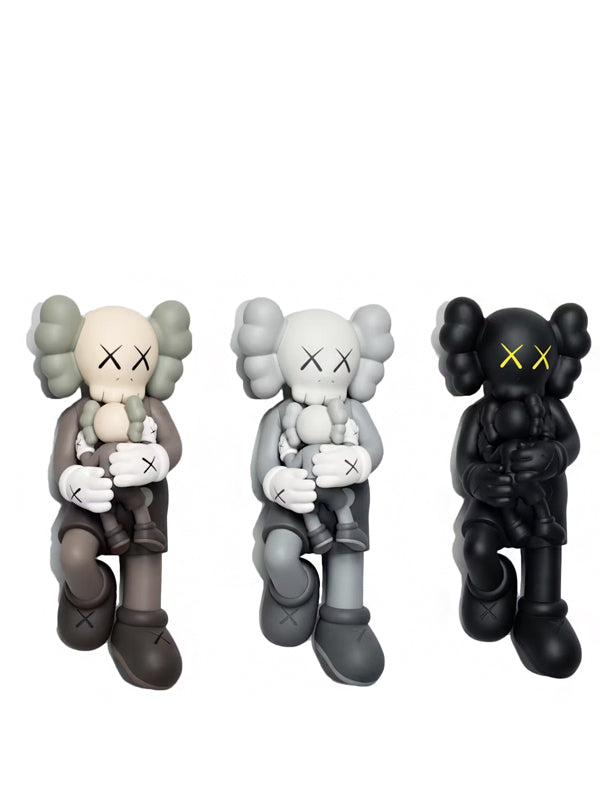 KAWS Holiday Singapore Figure Set Brown Grey Black