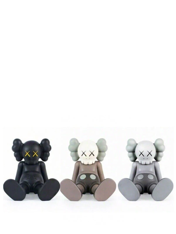 KAWS Holiday Taipei Vinyl Figure Black/Brown/Grey Set