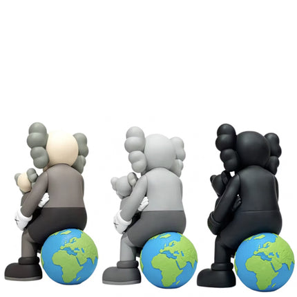 KAWS Holiday Thailand Vinyl Figure Set Brown/Grey/Black