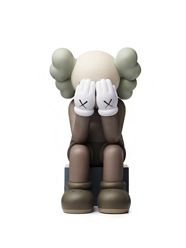 KAWS Passing Through Open Edition Vinyl Figure Black/Brown/Grey Set
