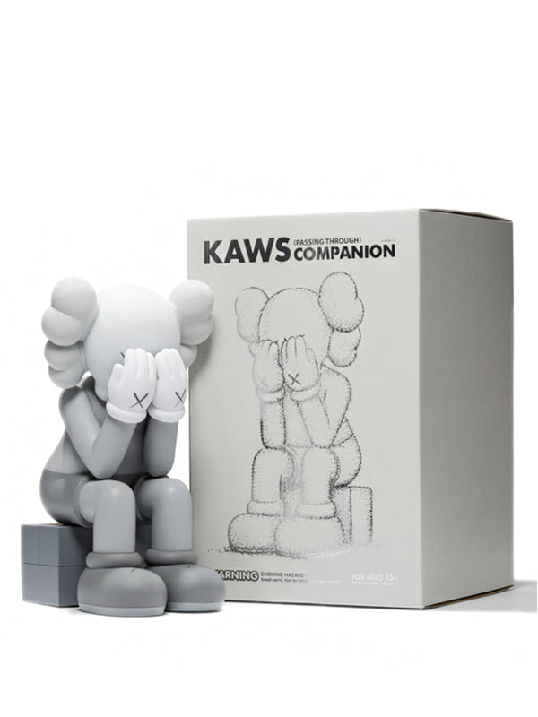 KAWS Passing Through Open Edition Vinyl Figure Grey