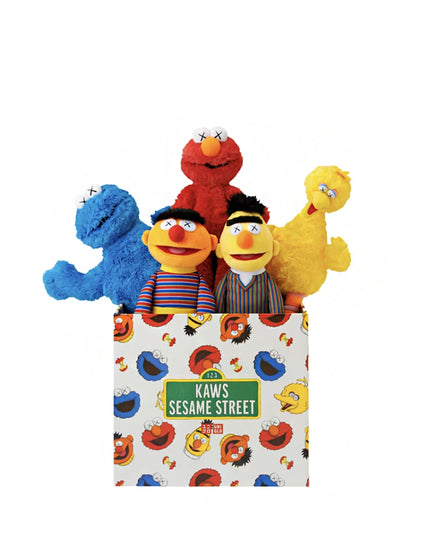 KAWS Sesame Street Uniqlo Plush Toy Complete Box Set Multi