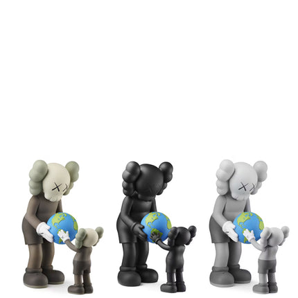KAWS THE PROMISE Vinyl Figure Set Brown/Black/Grey