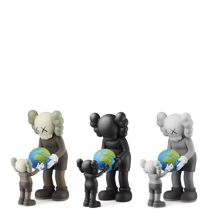 KAWS THE PROMISE Vinyl Figure Set Brown/Black/Grey