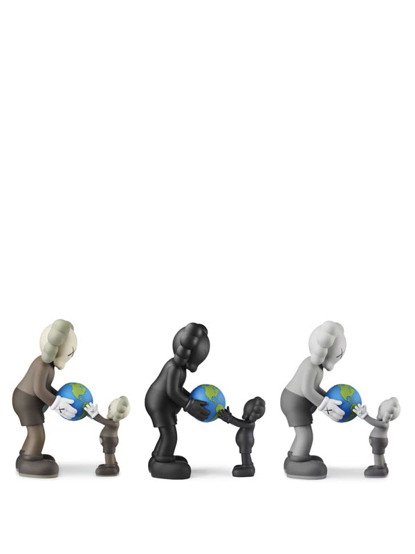 KAWS THE PROMISE Vinyl Figure Set Brown/Black/Grey