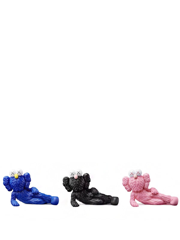 KAWS TIME OFF Vinyl Figure Set Blue/Black/Pink