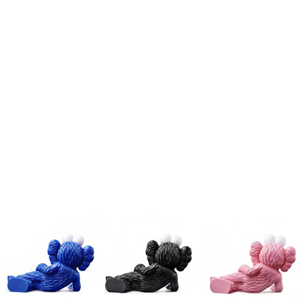 KAWS TIME OFF Vinyl Figure Set Blue/Black/Pink