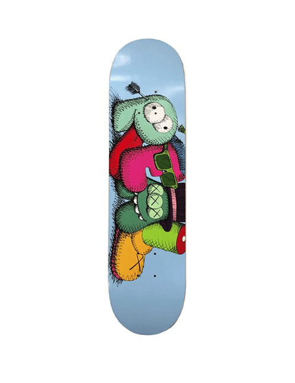 KAWS x Real Skateboards Real Skateboard Deck Blue