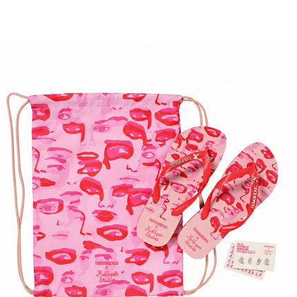 KidSuper x Havaianas Chinelo Top Camo Pink
