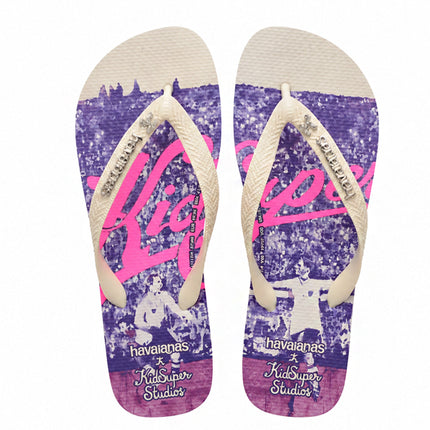 KidSuper x Havaianas Chinelo Top Futebol White