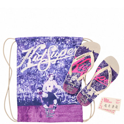KidSuper x Havaianas Chinelo Top Futebol White