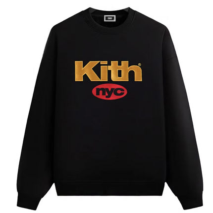 Kith NYC Nimbus Logo Nelson Crewneck Black