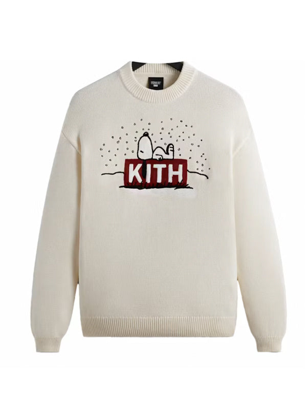 Kith x Peanuts Snoopy Sweater Sandrift