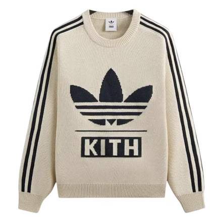 Kith x adidas Football Knit Sweater Chalk White