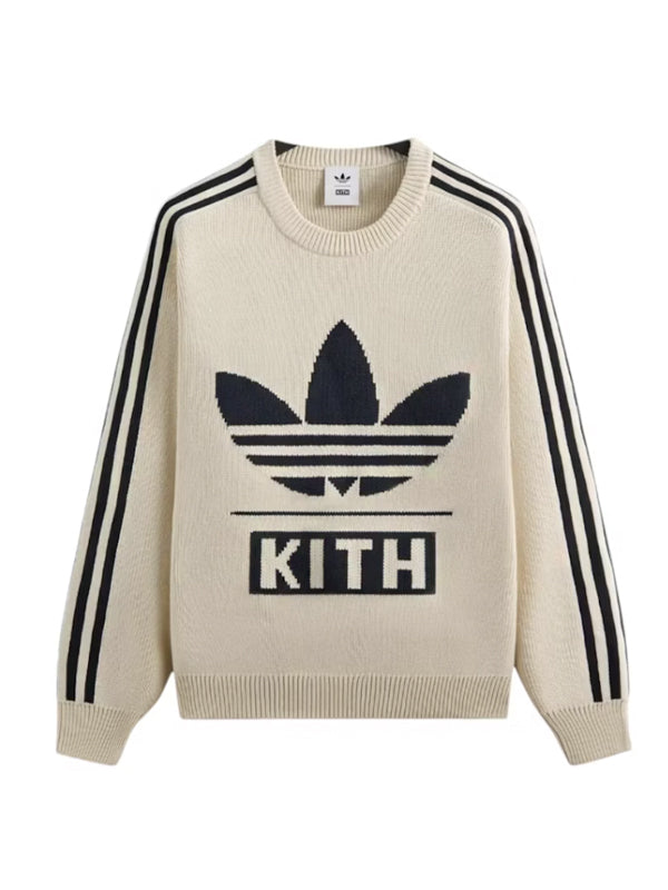 Kith x adidas Football Knit Sweater Chalk White
