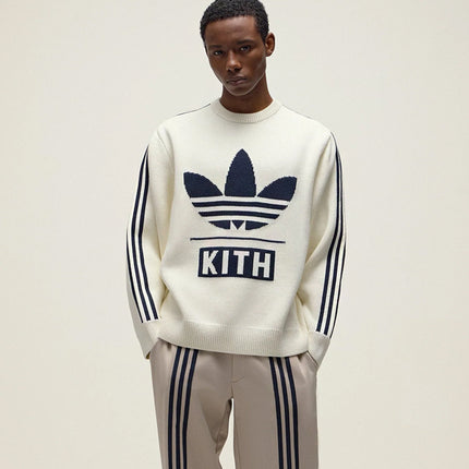 Kith x adidas Football Knit Sweater Chalk White