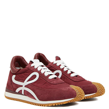 LOEWE Flow Runner Burgundy White