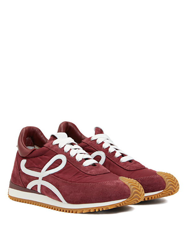 LOEWE Flow Runner Burgundy White