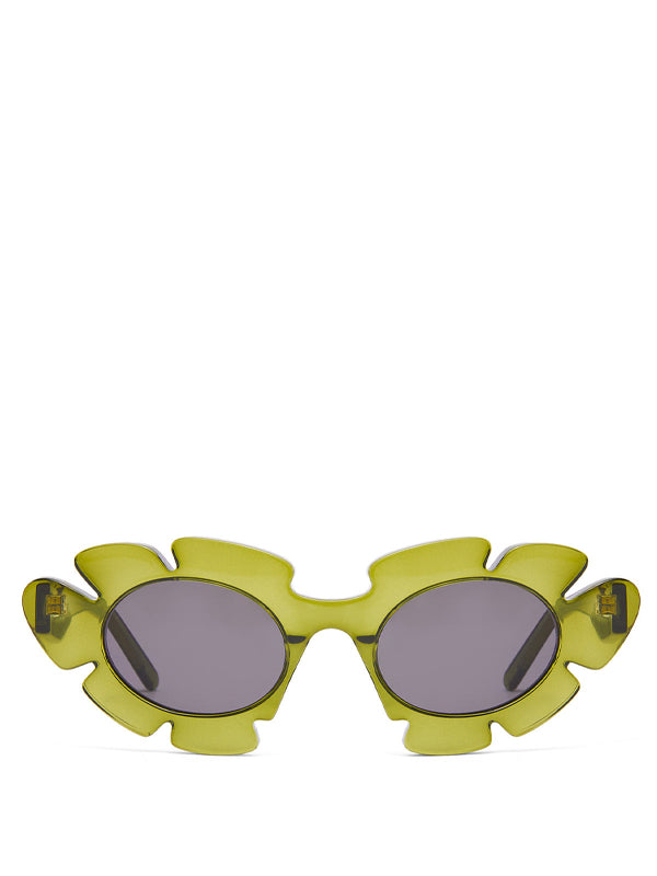 LOEWE Flower Sunglasses in injected Nylon Cactus Green
