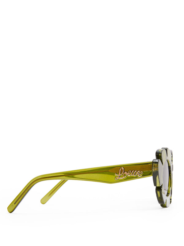 LOEWE Flower Sunglasses in injected Nylon Cactus Green