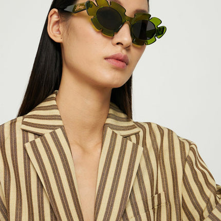 LOEWE Flower Sunglasses in injected Nylon Cactus Green