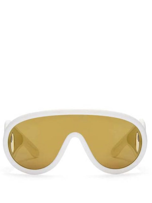 LOEWE Wave Mask Sunglasses Ivory