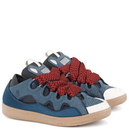 Lanvin Leather Curb Blue Grey