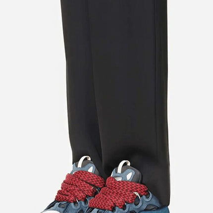 Lanvin Leather Curb Blue Grey