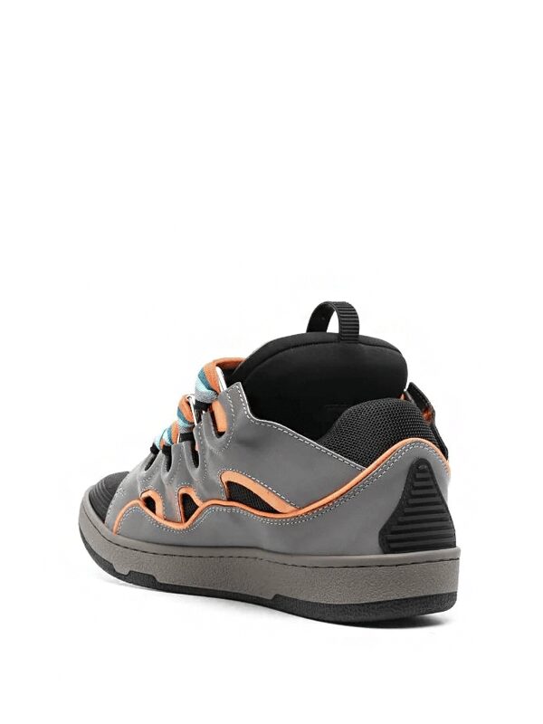 Lanvin Curb Sneaker Grey Orange