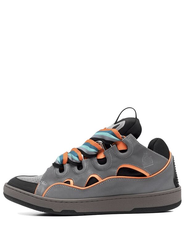 Lanvin Curb Sneaker Grey Orange