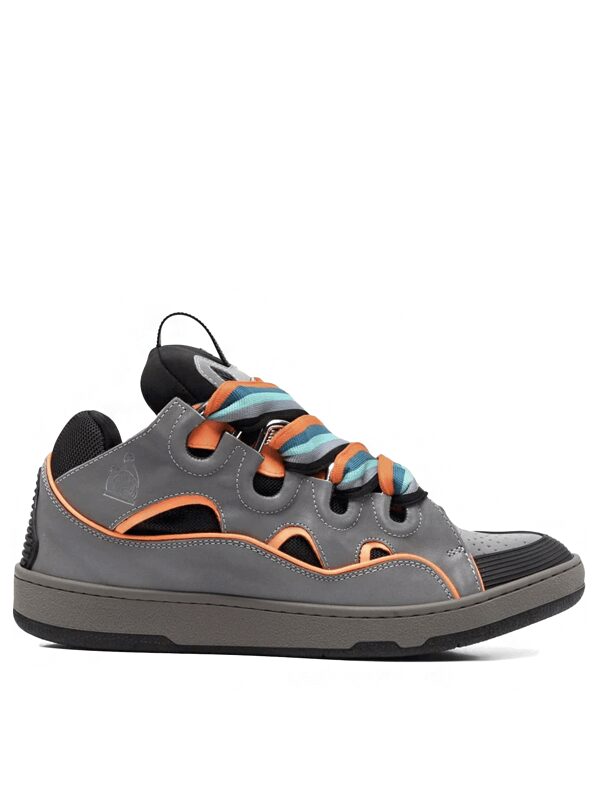 Lanvin Curb Sneaker Grey Orange