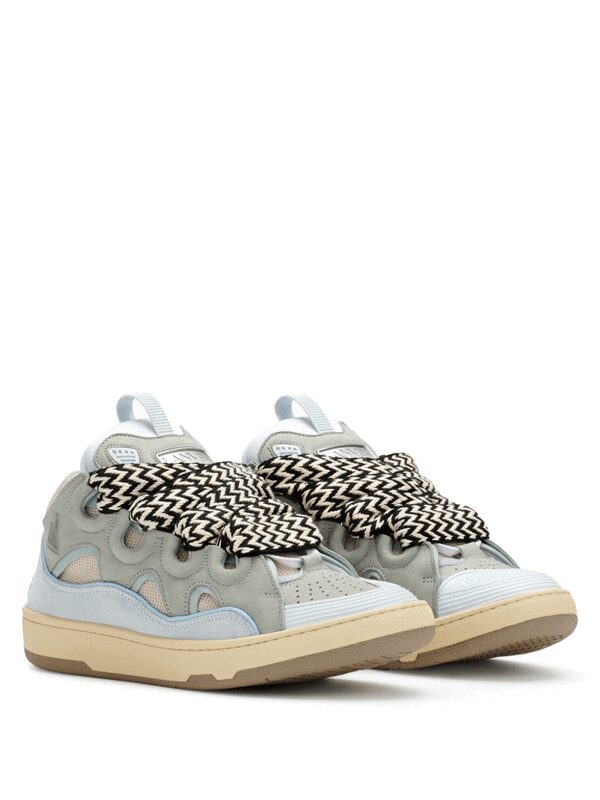 Lanvin Curb Sneaker White Blue