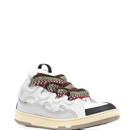 Lanvin Leather Curb White Grey Black
