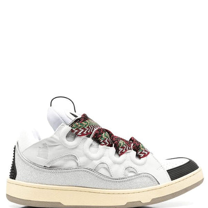 Lanvin Leather Curb White Grey Black