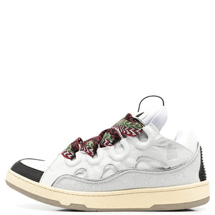 Lanvin Leather Curb White Grey Black