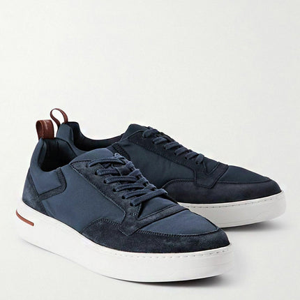 Loro Piana Newport Walk Sneaker Blue Navy