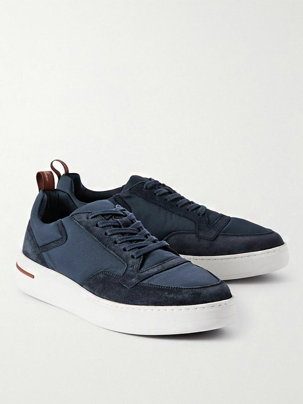 Loro Piana Newport Walk Sneaker Blue Navy