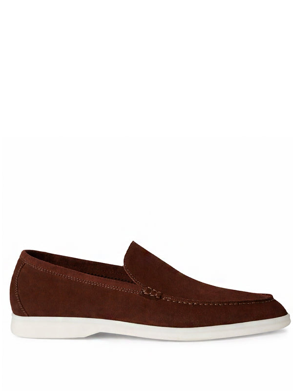 Loro Piana Summer Walk Loafer  Suede Chocolate
