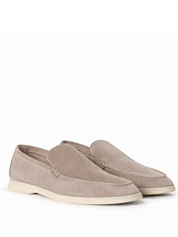 Loro Piana Summer Walk Loafer Suede Classic Beige
