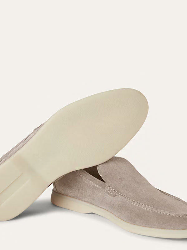 Loro Piana Summer Walk Loafer Suede Classic Beige