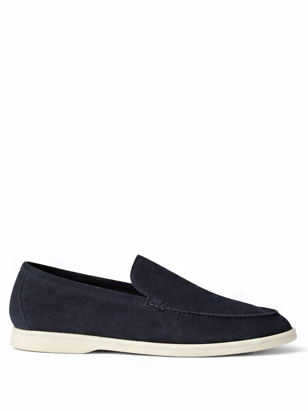 Loro Piana Summer Walk Loafer Suede Classic Blue