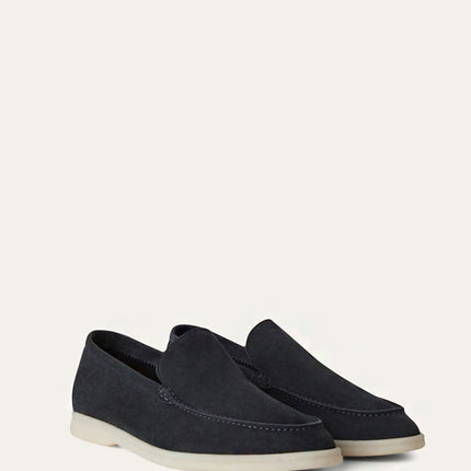 Loro Piana Summer Walk Loafer Suede Classic Blue