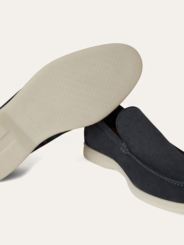 Loro Piana Summer Walk Loafer Suede Classic Blue